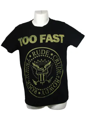 Men's Black T-Shirt Too Fast