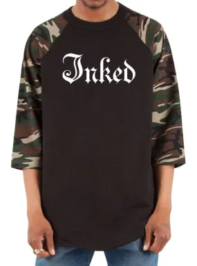 Men's Inked Logo Raglan Baseball Tee