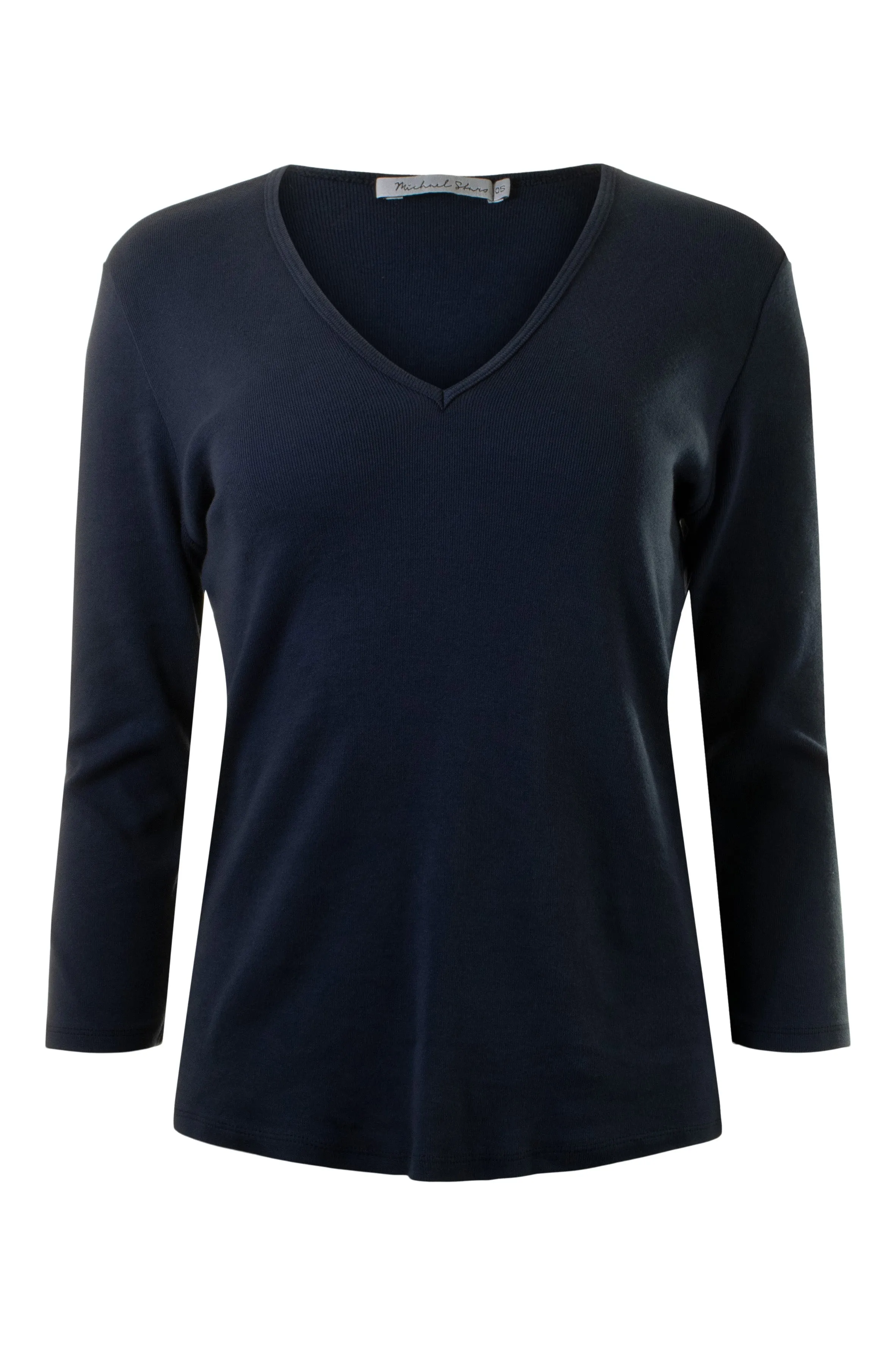 Michael Stars Adele Long Sleeve V-neck Tee