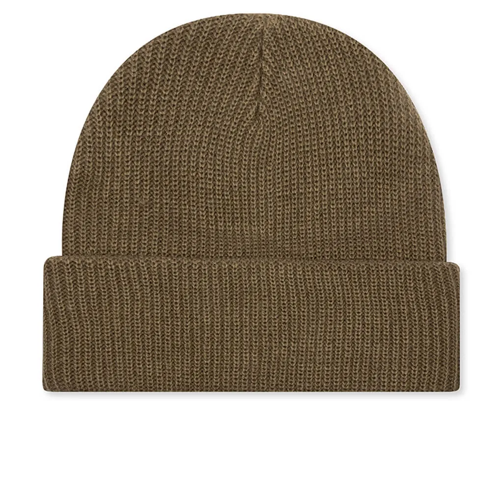 Mirrored Flag Logo Beanie - Camel