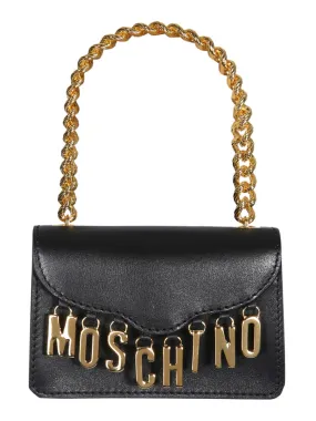 Moschino Lettering Charm Small Shoulder Bag