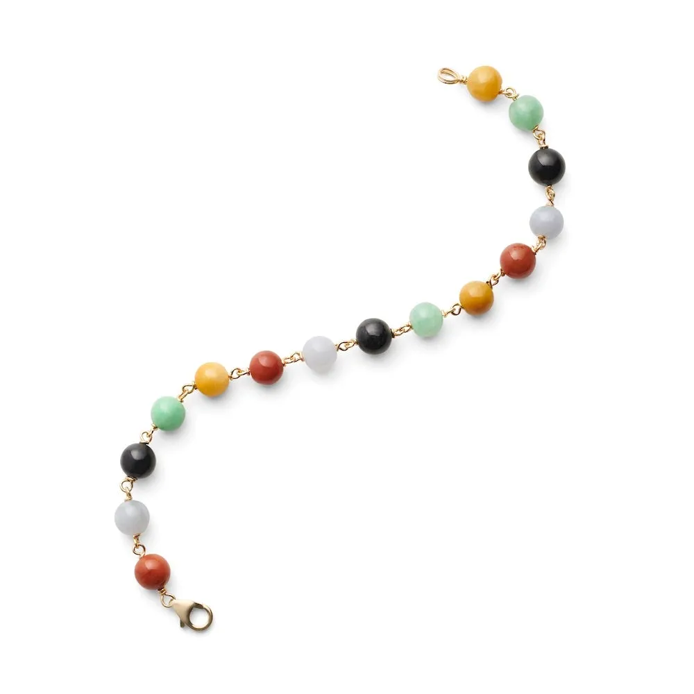 Multicolor Jade Bracelet