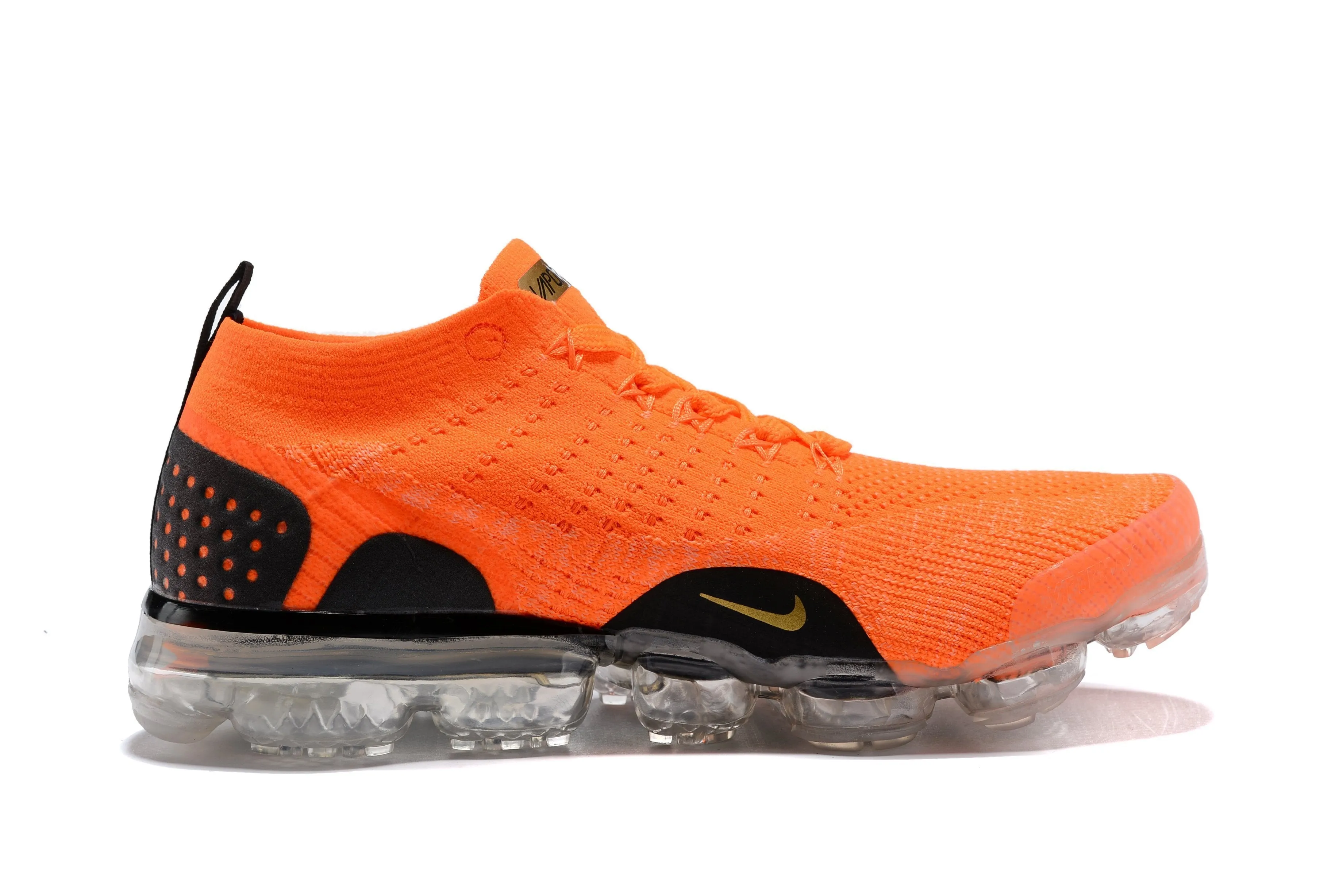 Nike Air Vapormax Flyknit 2 Orange Black Shoes Sneakers Men Sale Size US 7, 8, 8.5, 9, 10, 11