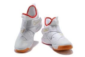 Nike Lebron Soldier XII 12 SFG EP Grey White Red Men Shoes Sale Size US7,8,8.5,9,10,11,12