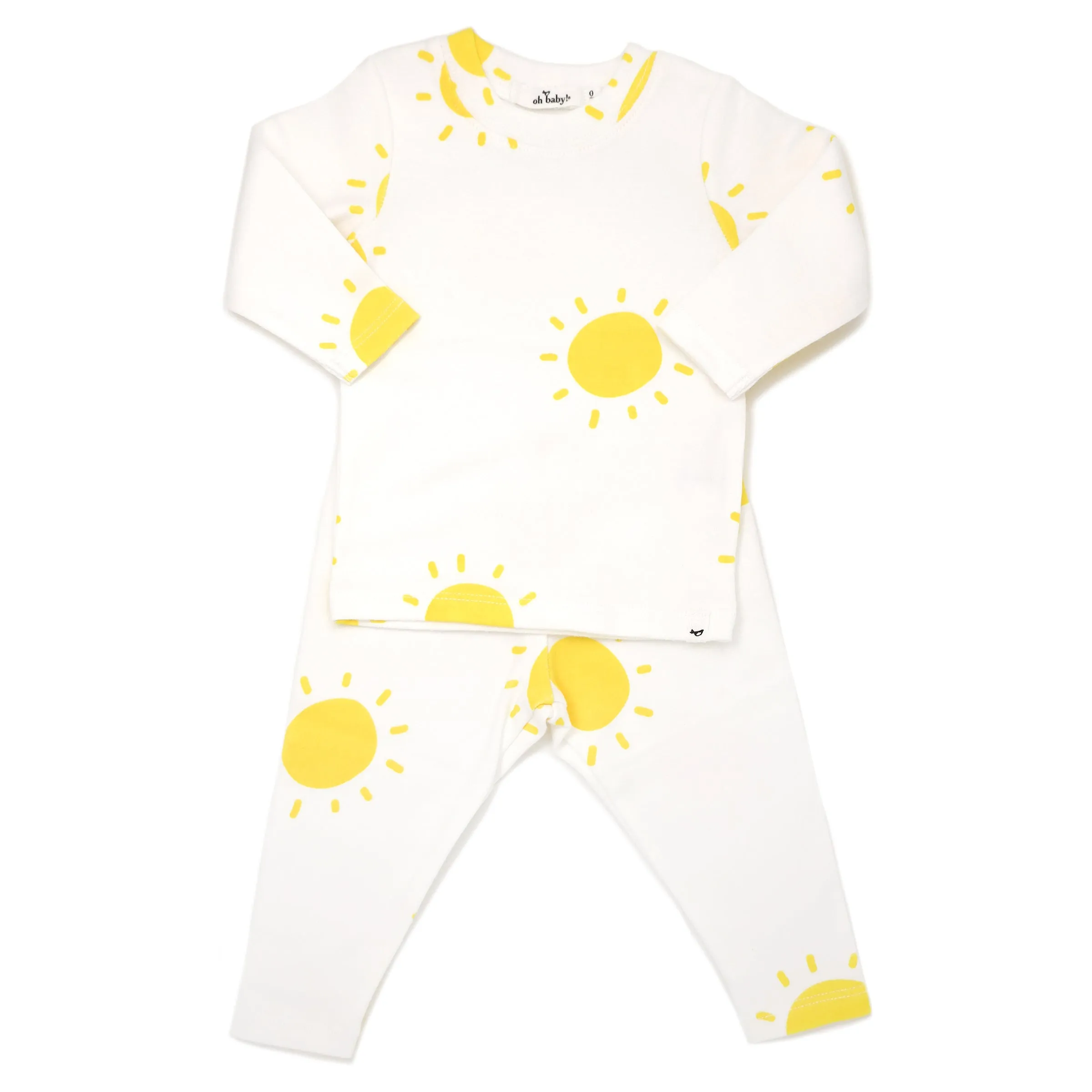 oh baby! Two Piece Set - Sunshine Print - Cream