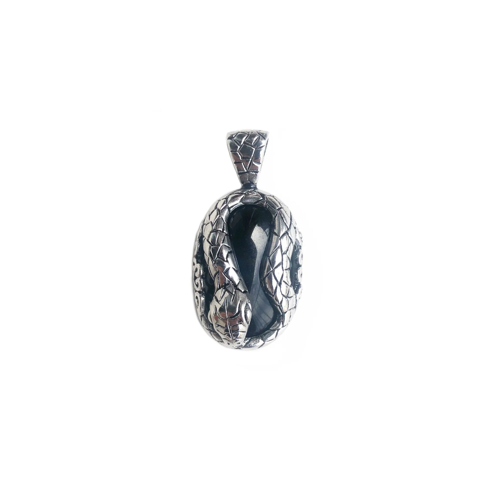 Onyx Snake Pendant