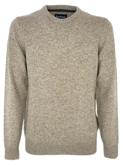 PULLOVER UOMO BEIGE MISTO LANA