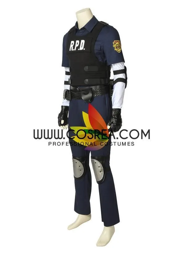 Resident Evil Remake Leon Cosplay Costume