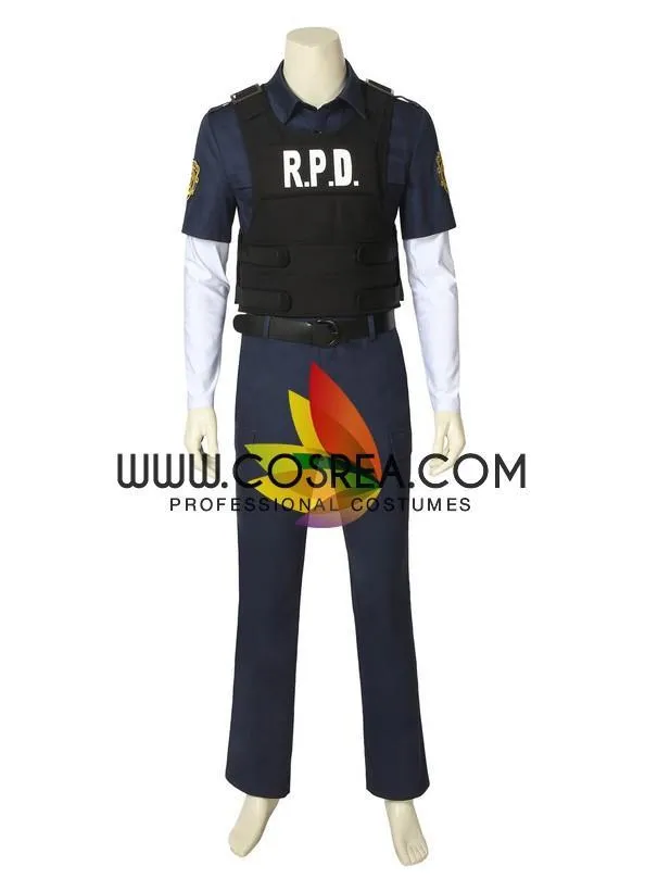 Resident Evil Remake Leon Cosplay Costume