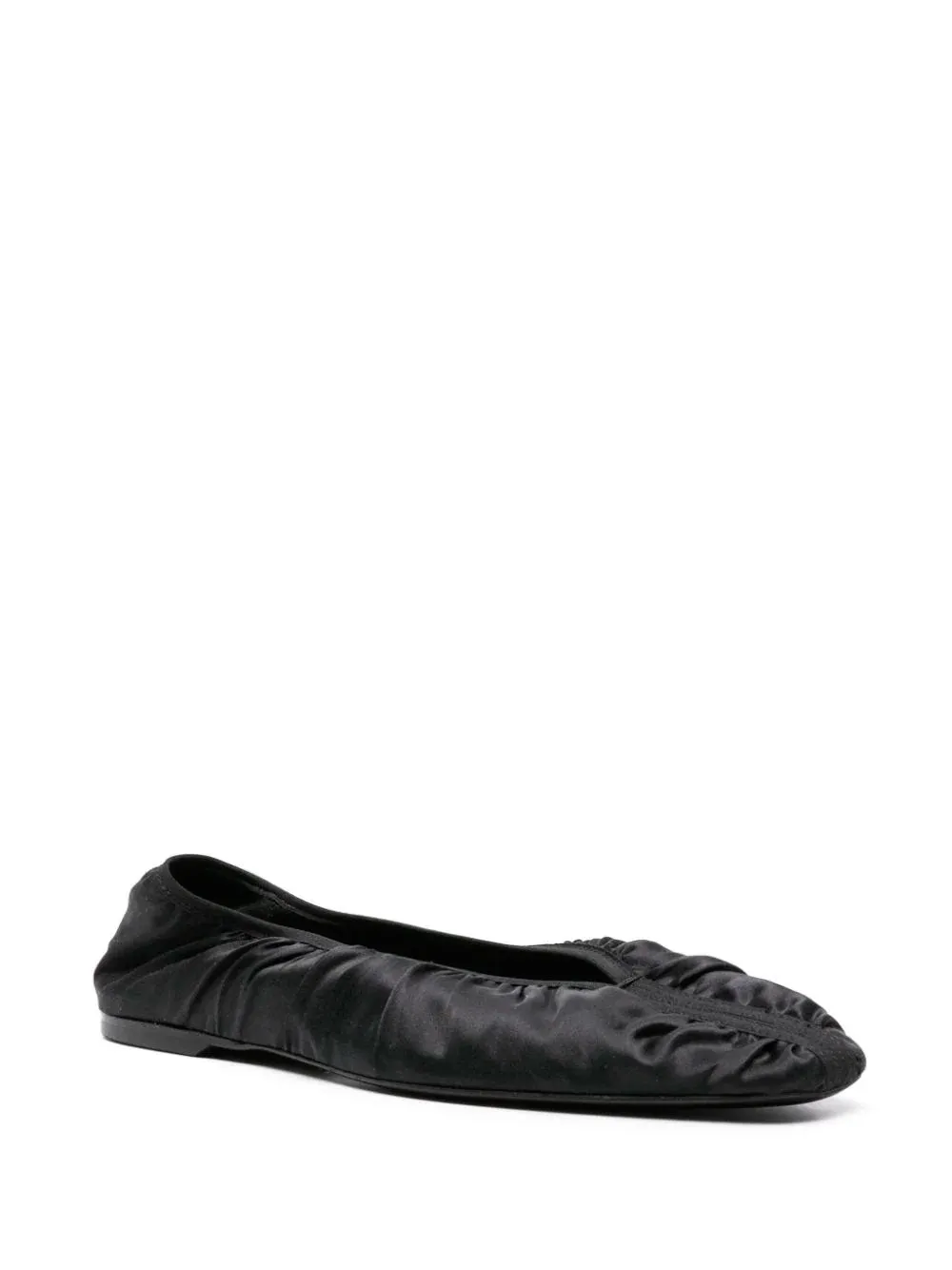 Ruched ballerina shoes