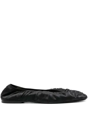 Ruched ballerina shoes