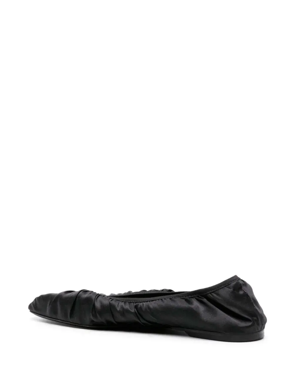 Ruched ballerina shoes