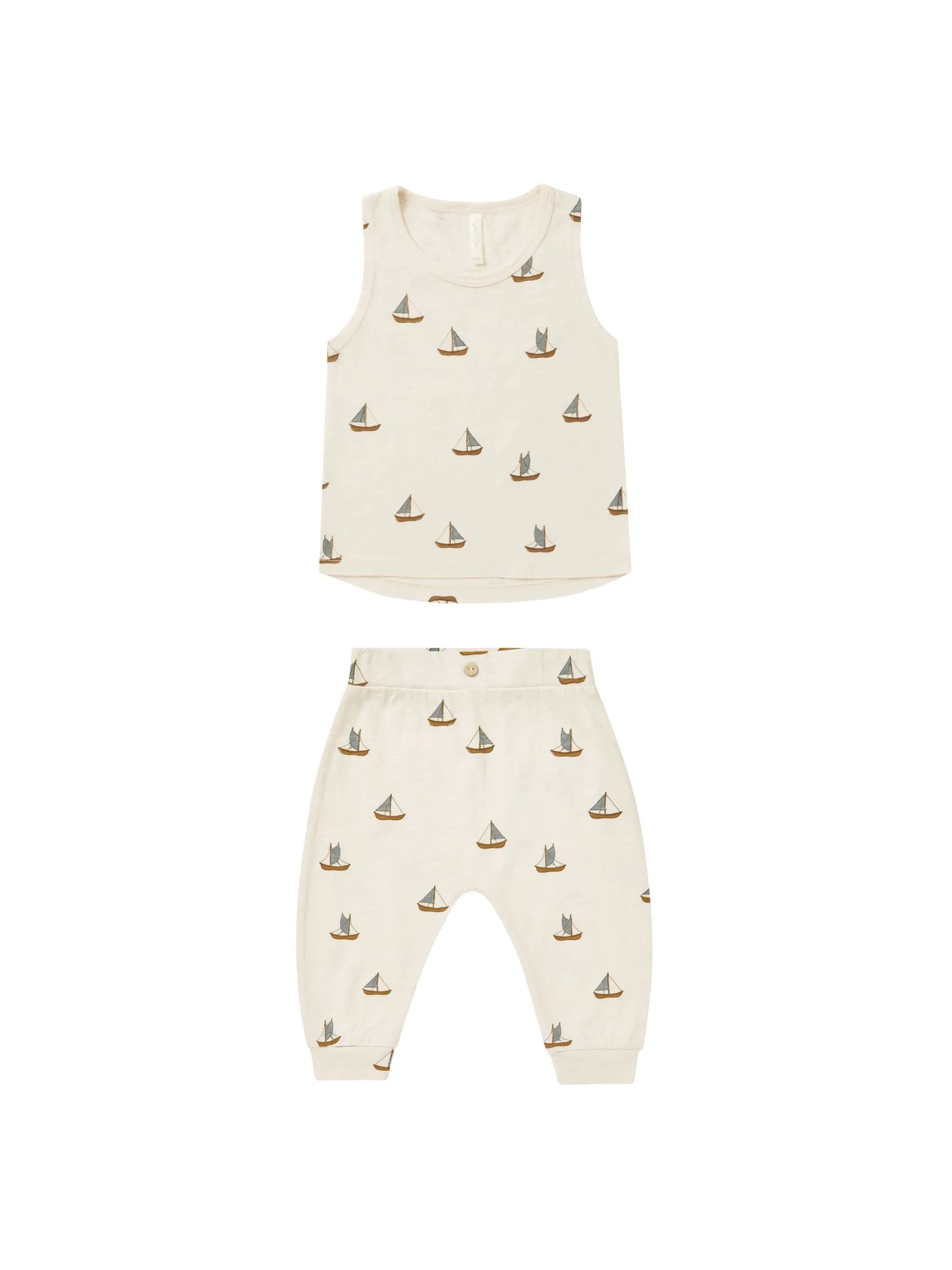 Rylee & Cru - Sailboats Tank + Slouch Pant Set