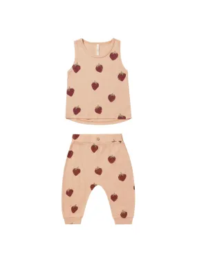 Rylee & Cru - Strawberries Tank + Slouch Pant Set