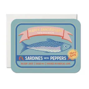 Sardines Anniversary Card