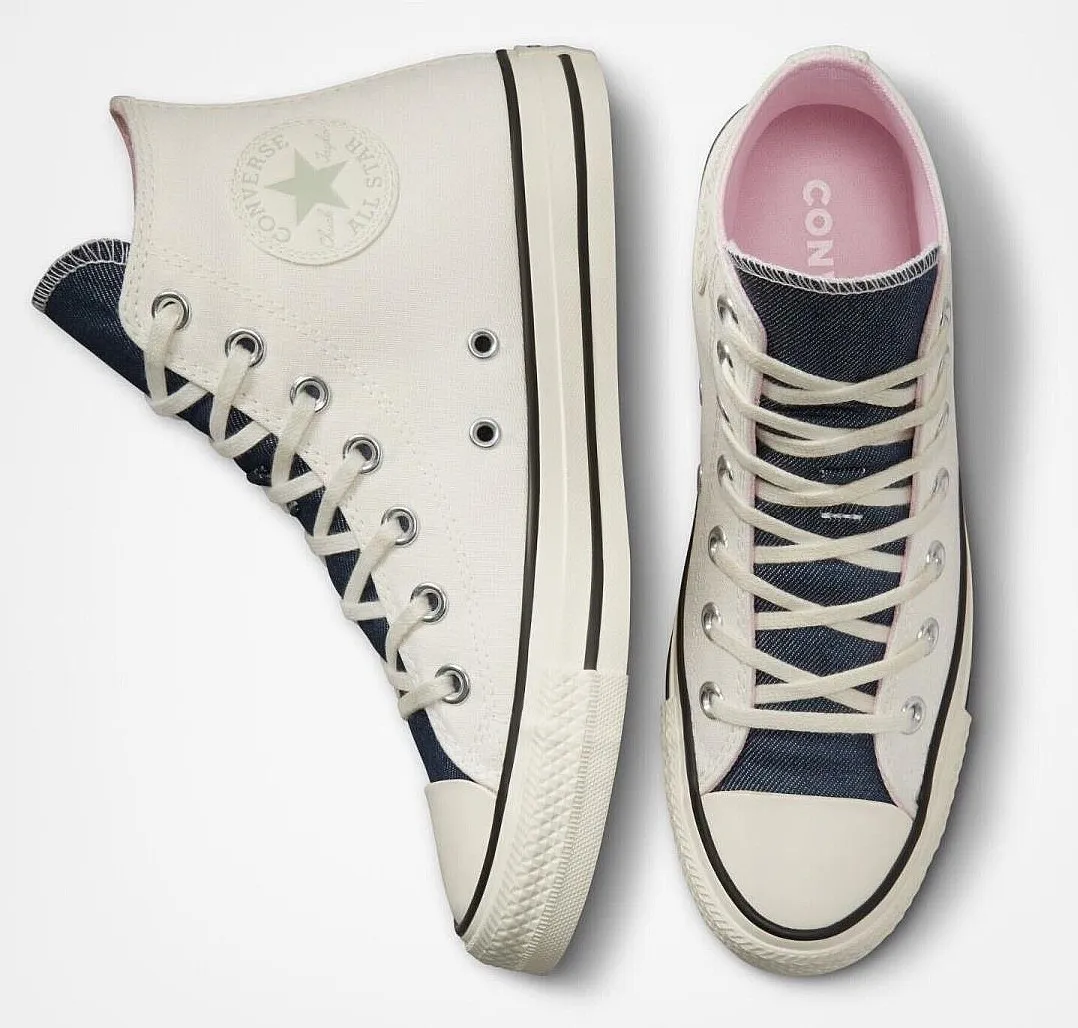 shoes Converse Chuck Taylor All Star Denim Fashion Hi - A02881/Egret/Navy/Summit Sage - women´s