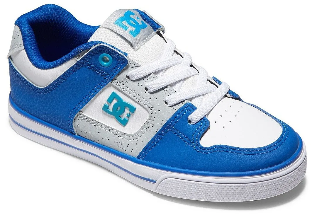 shoes DC Pure Elastic - XWSB/White/Grey/Blue - unisex junior