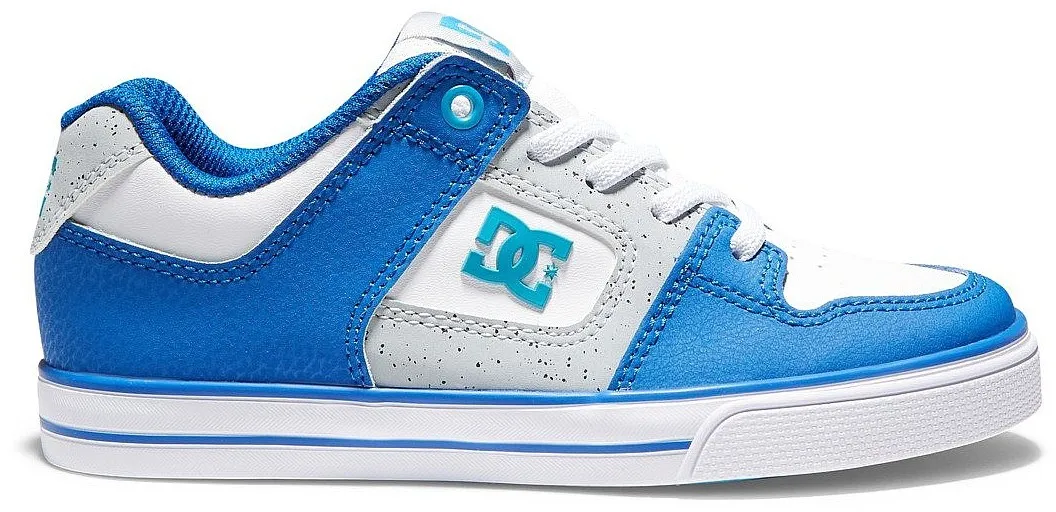 shoes DC Pure Elastic - XWSB/White/Grey/Blue - unisex junior