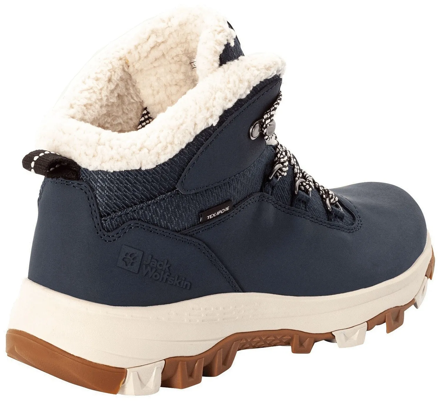 shoes Jack Wolfskin Everquest Texapore Mid W - Dark Blue/Off White - women´s