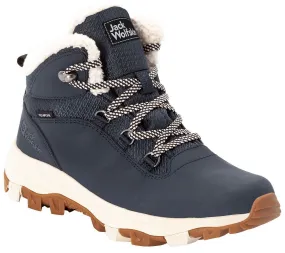 shoes Jack Wolfskin Everquest Texapore Mid W - Dark Blue/Off White - women´s