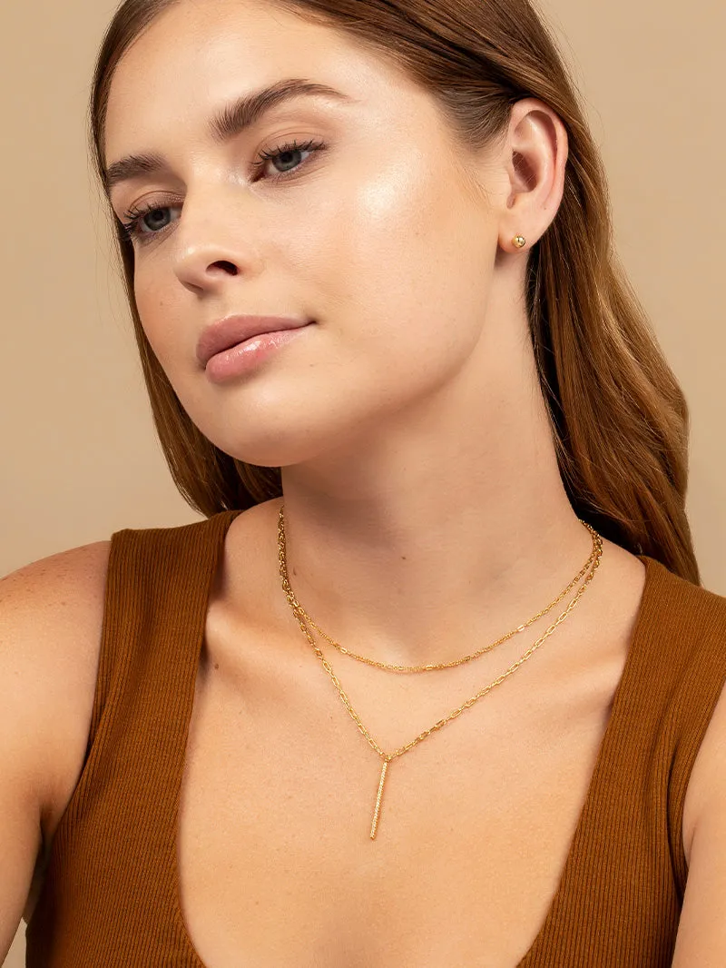 Simple Double Chain Necklace