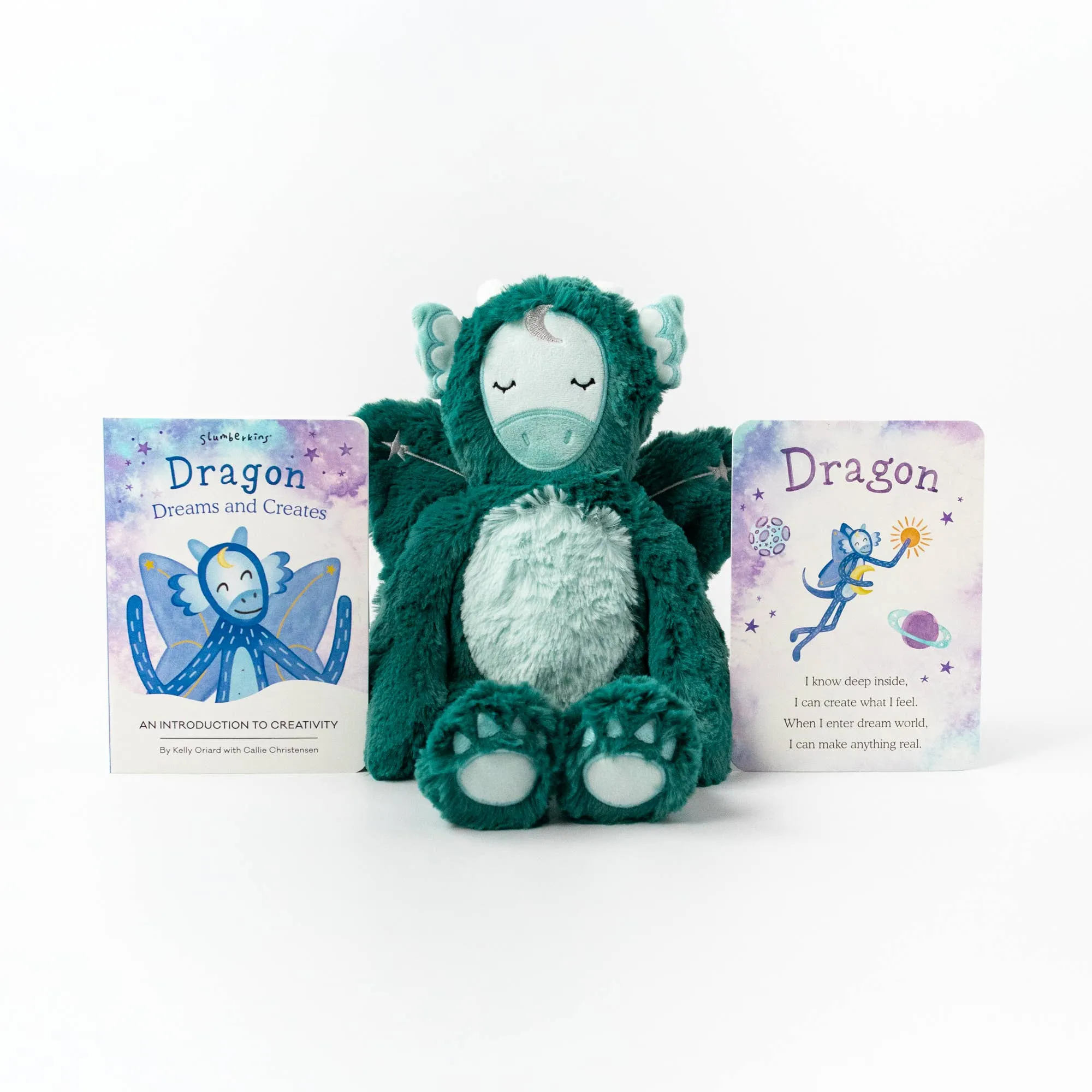 Slumberkins Jade Dragon Kin Creativity Limited Edition Board Book Bundle