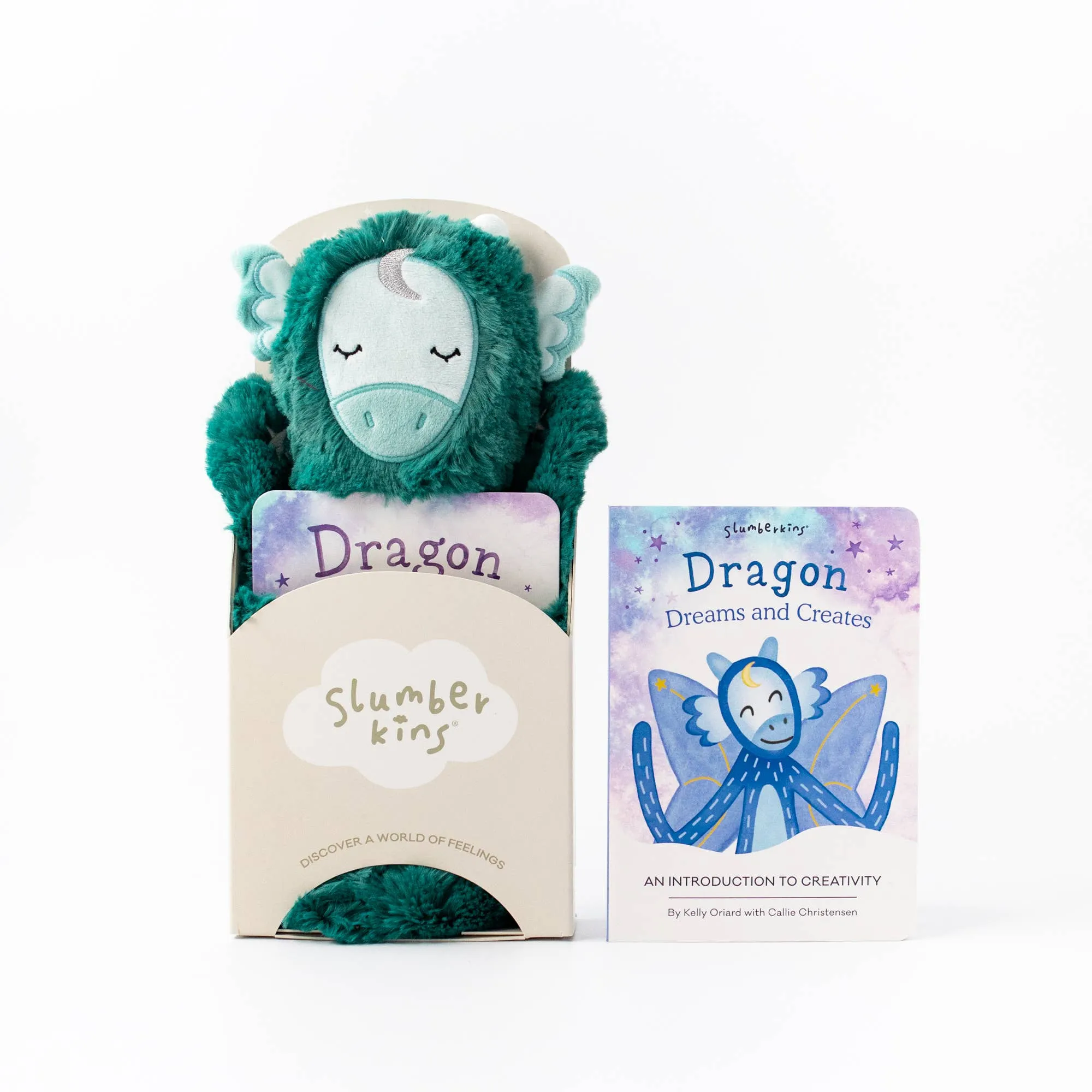 Slumberkins Jade Dragon Snuggler Creativity Limited Edition Board Book Bundle