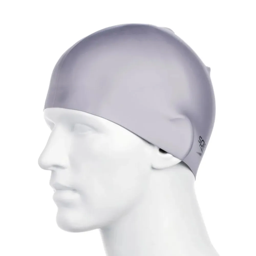 Speedo Moulded Silicon Swimming Cap (Grey)