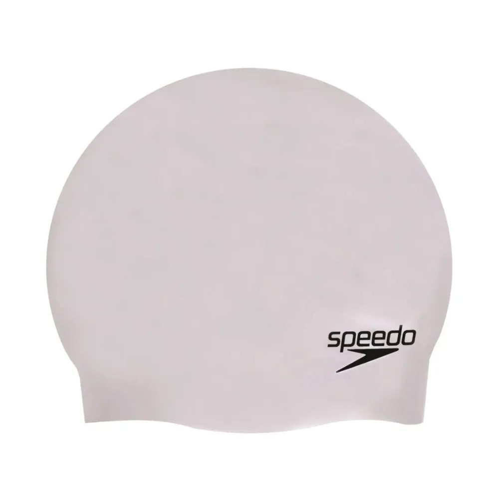 Speedo Moulded Silicon Swimming Cap (Grey)