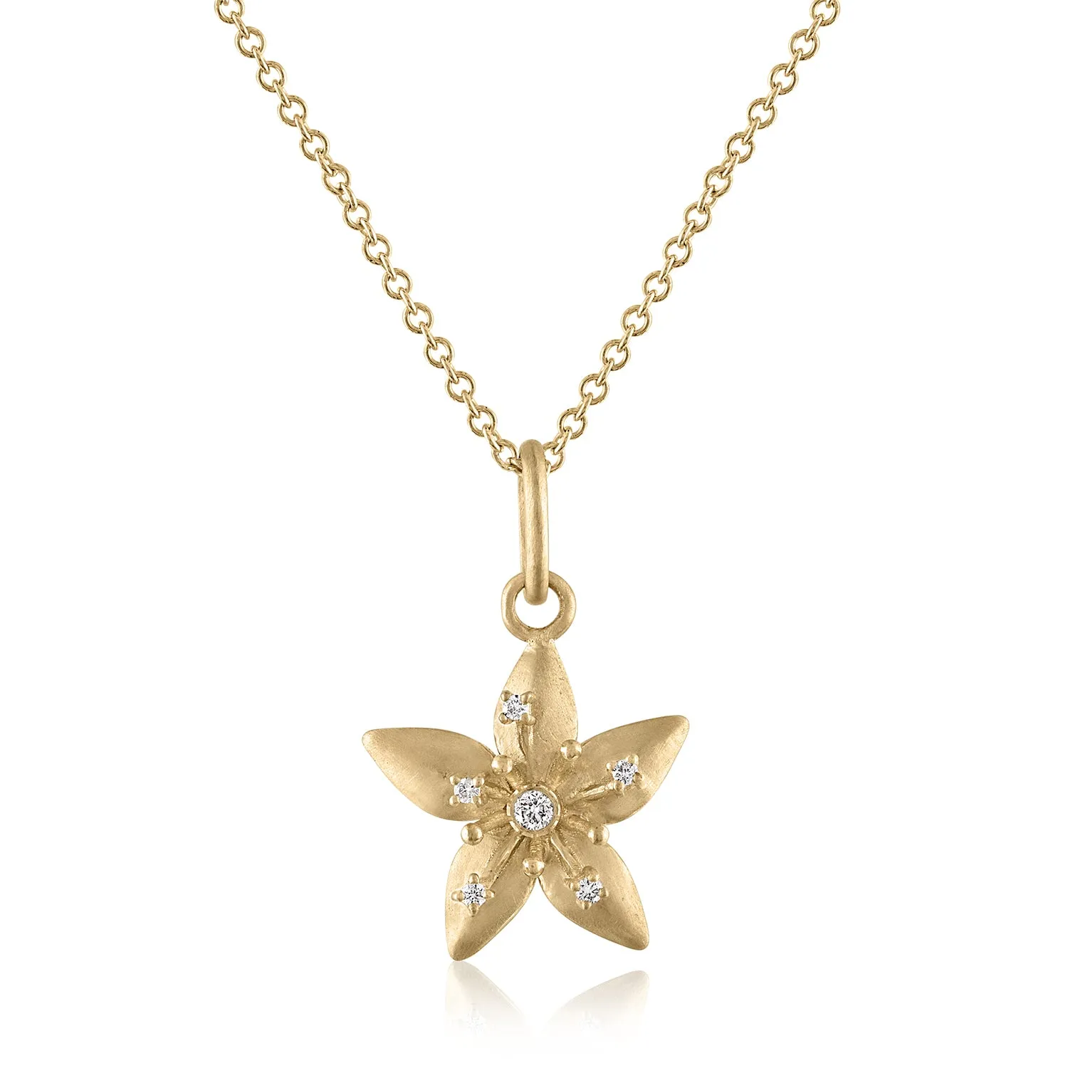 STARFLOWER DIAMOND PENDANT