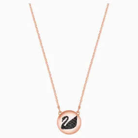 Swarovski HALL SWAN PENDANT, Gray, Rose Gold - 5382446