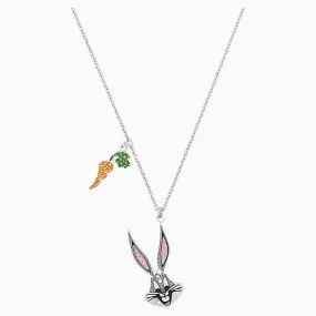 Swarovski LOONEY TUNES BUGS BUNNY PENDANT, Rhodium Plated -5487626