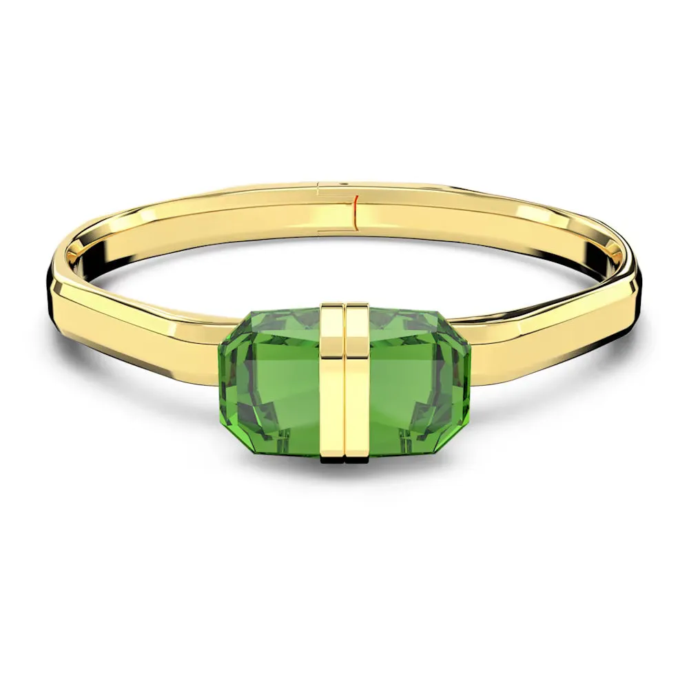 Swarovski Lucent Bangle Magnetic Green Gold-tone finish