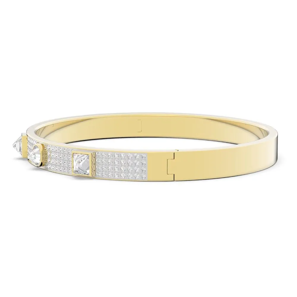 Swarovski Thrilling Deluxe Bangle White Gold-tone plated  LARGE