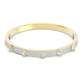 Swarovski Thrilling Deluxe Bangle White Gold-tone plated  LARGE