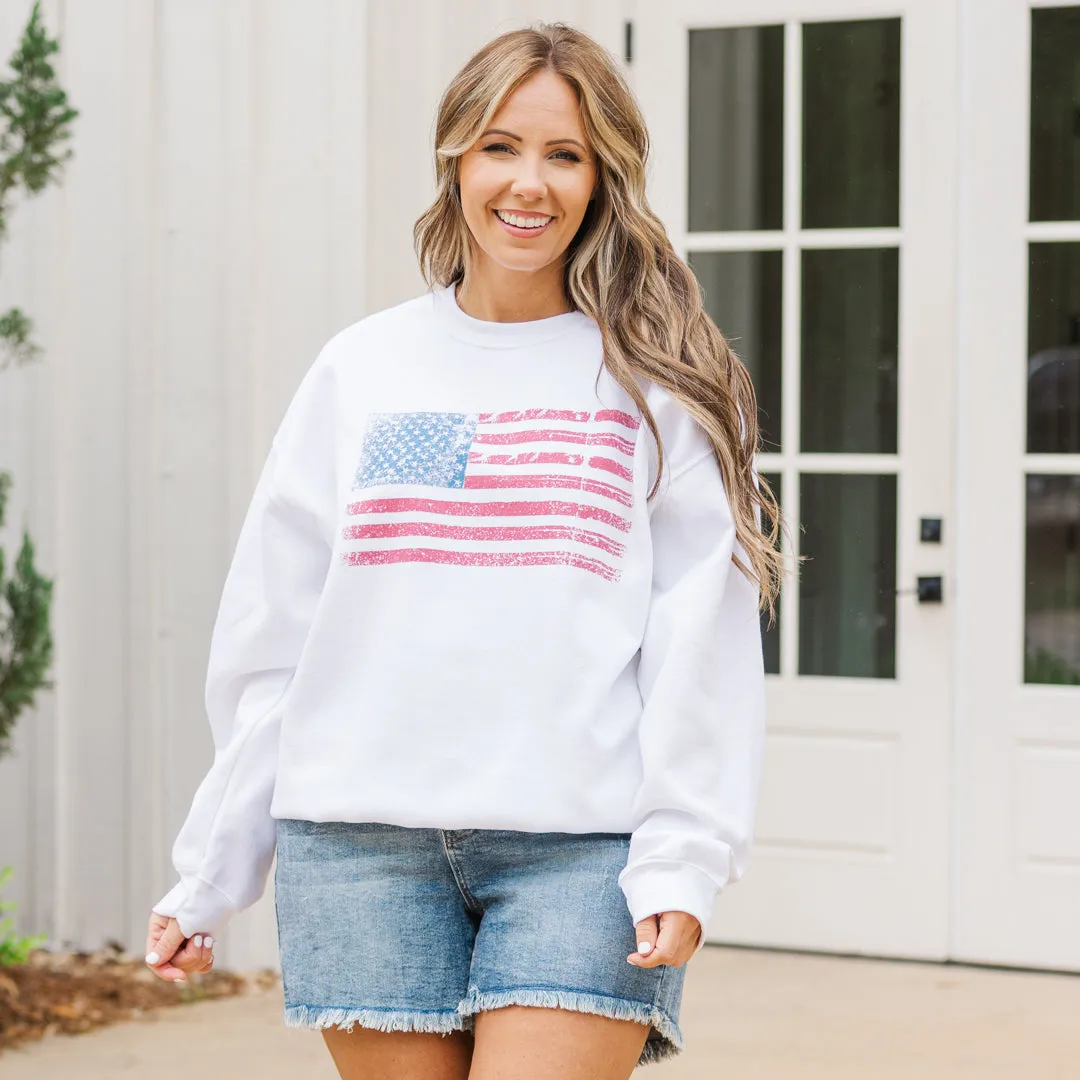 Sweet Liberty Sweatshirt, White