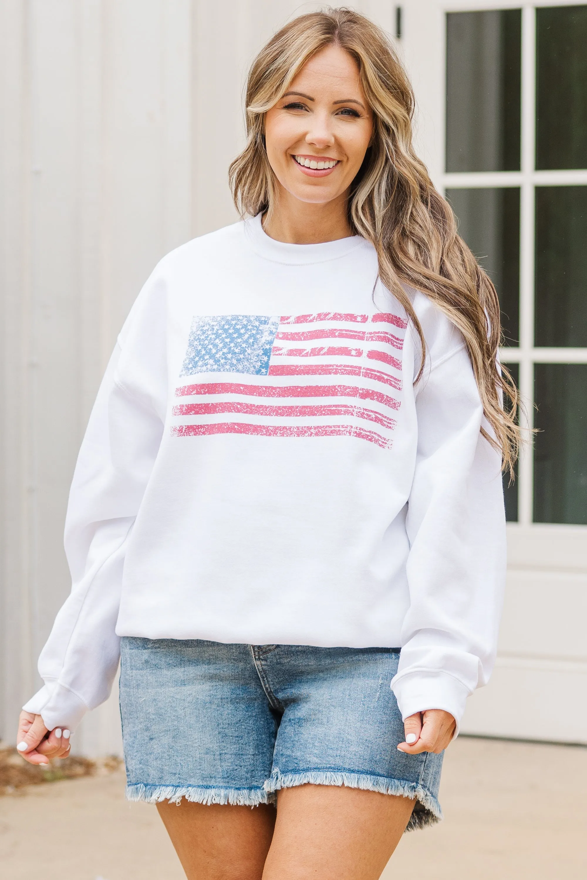 Sweet Liberty Sweatshirt, White