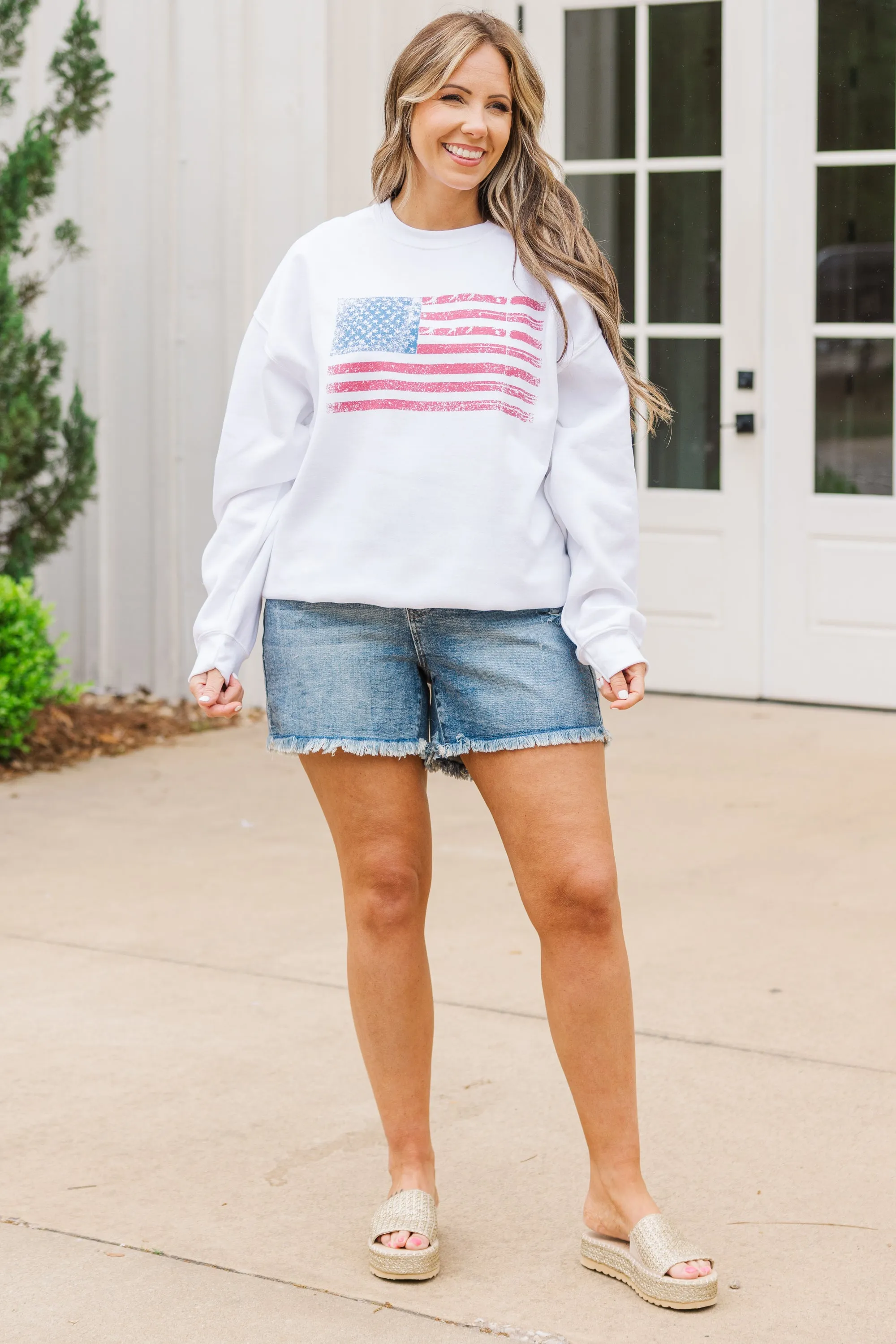 Sweet Liberty Sweatshirt, White