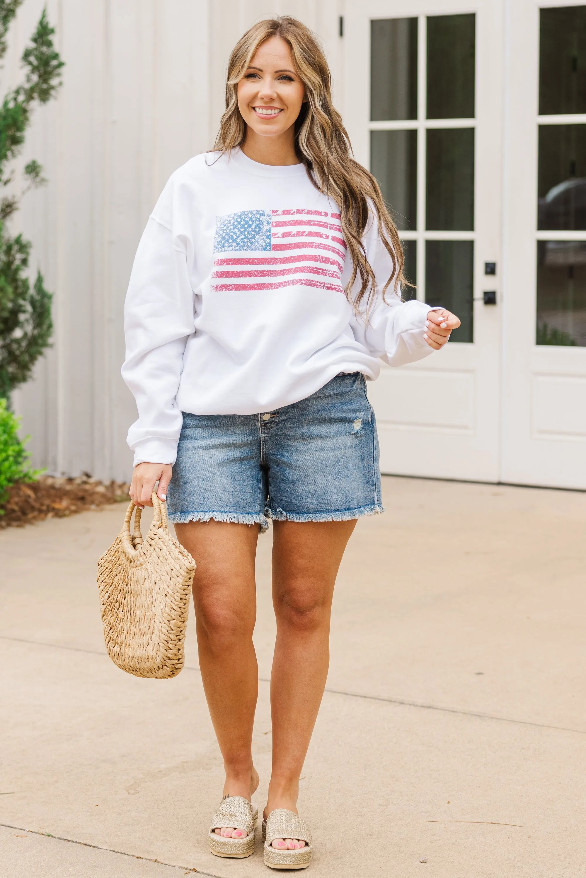 Sweet Liberty Sweatshirt, White