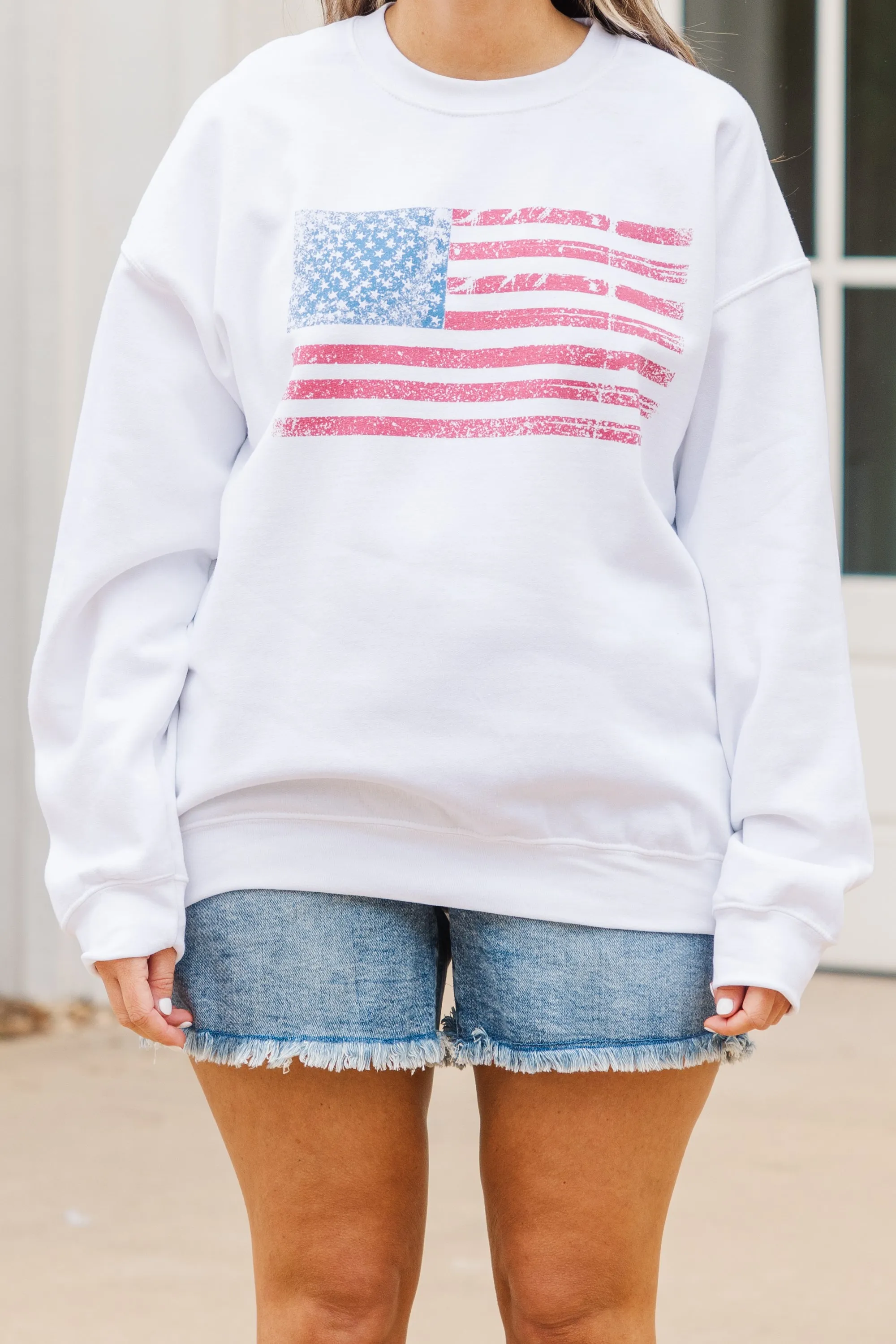 Sweet Liberty Sweatshirt, White