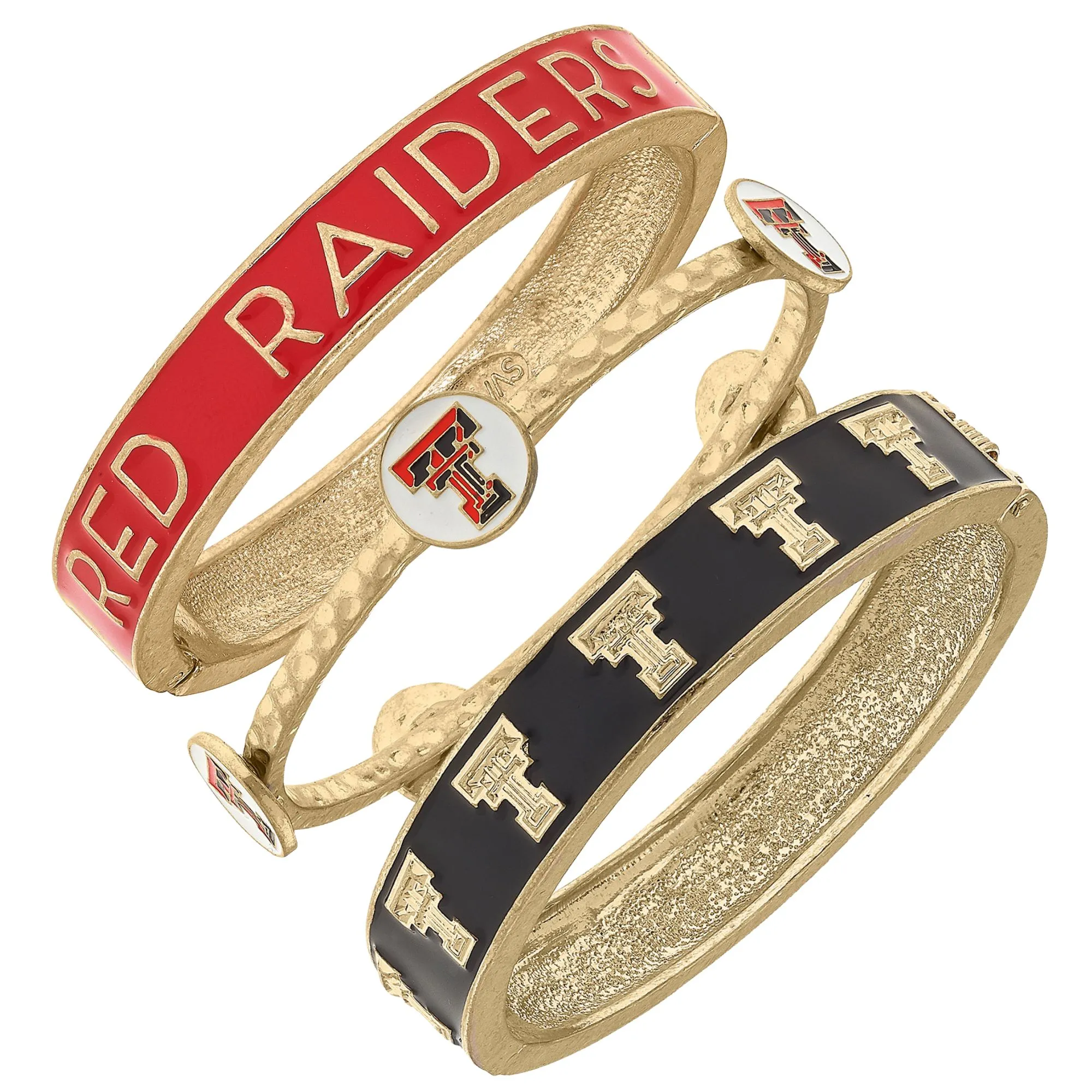 Texas Tech Red Raiders Women's Stacked Enameled Bangle Set