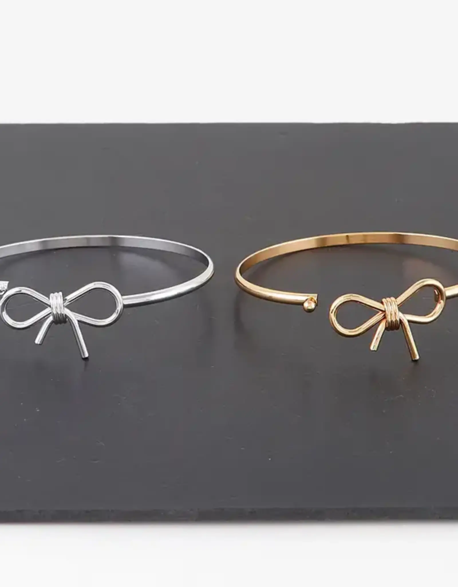   Thin Bow Bangle Bracelet