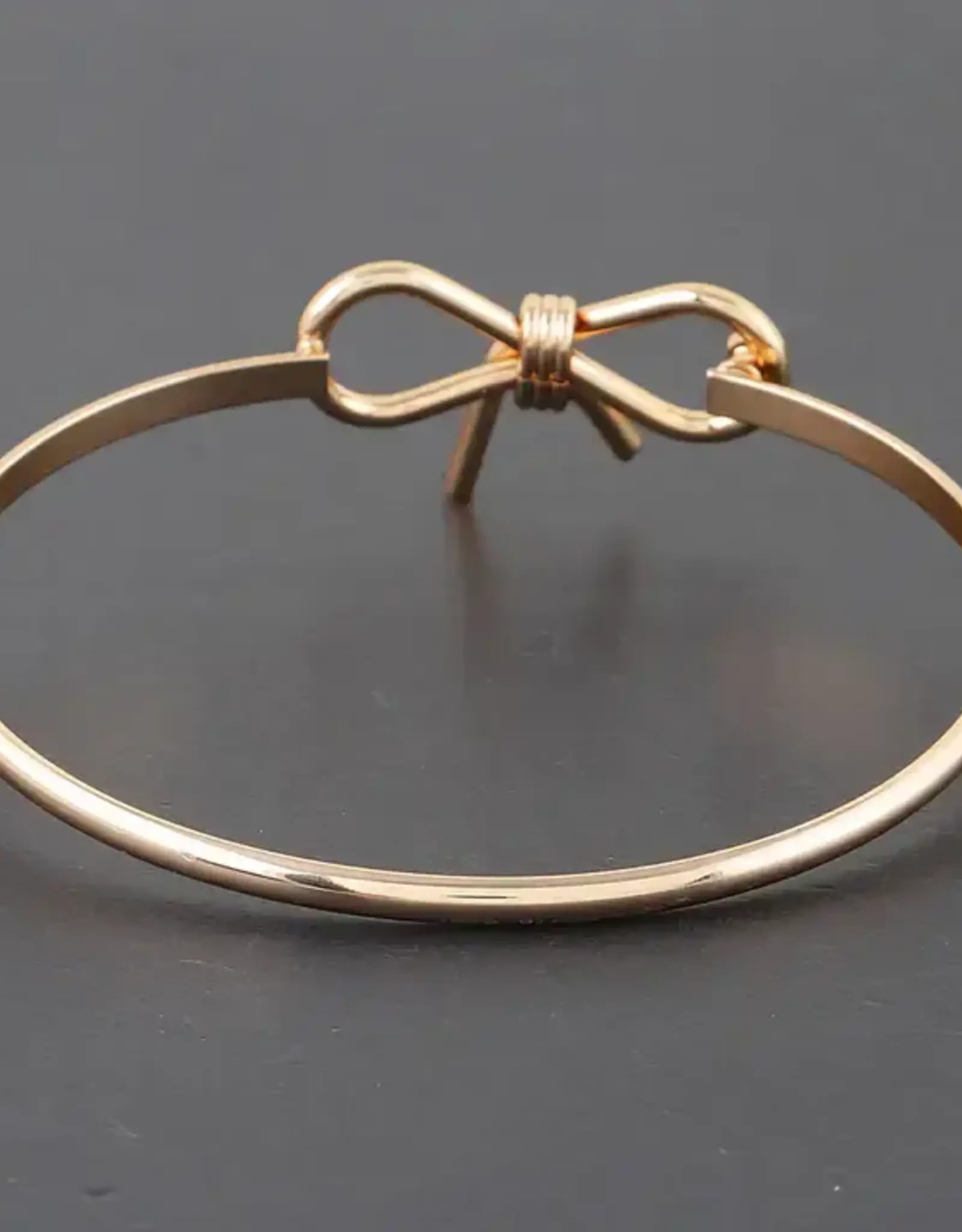   Thin Bow Bangle Bracelet