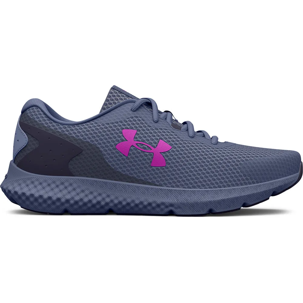 Under Armour Charged Rogue 3 Running Shoes - Womens - Aurora Purple/Tempered Steel/Strobe