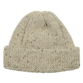 Universal Works - Short Watch Cap Kilcarra Wool - Oatmeal Marl