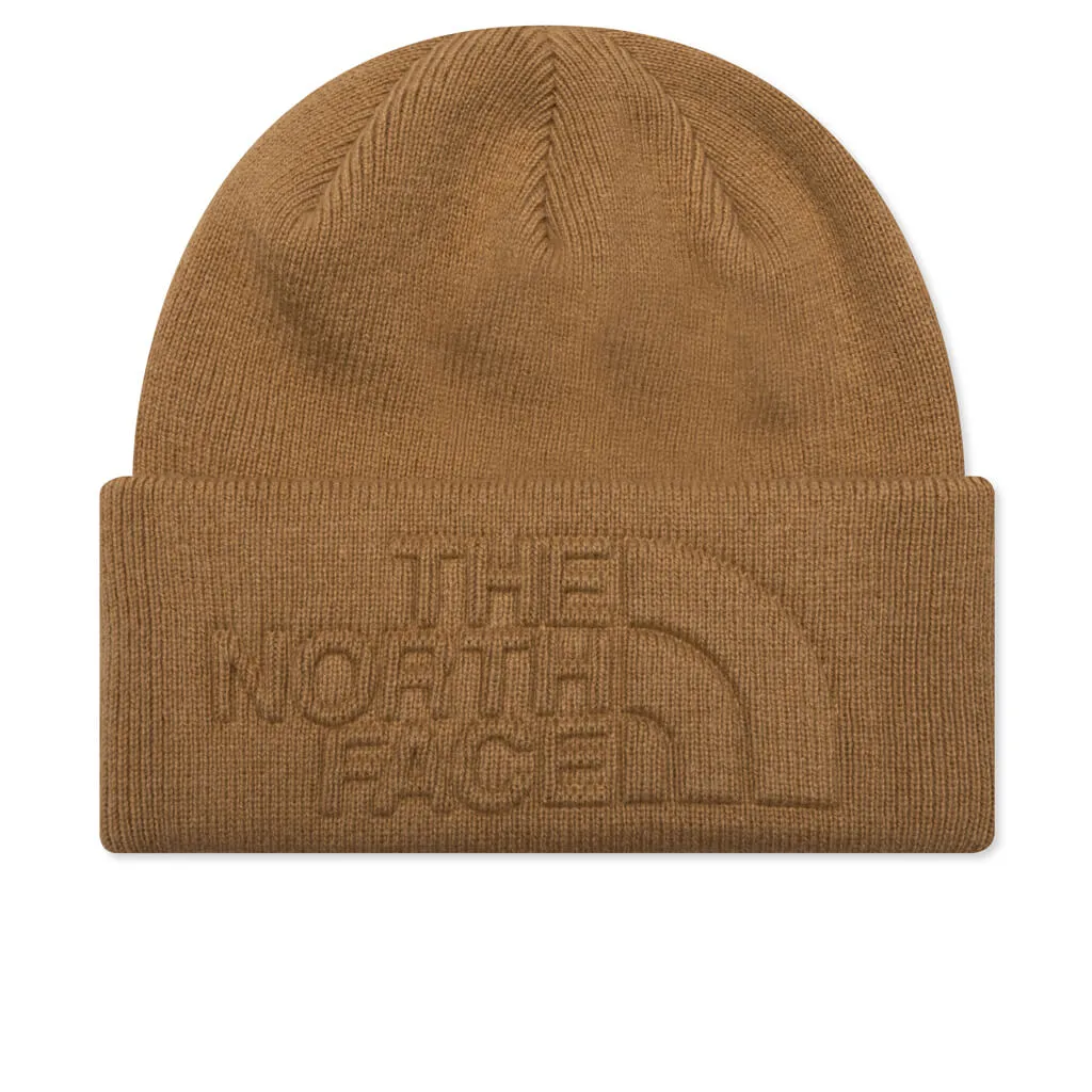 Urban Embossed Beanie - Almond Butter