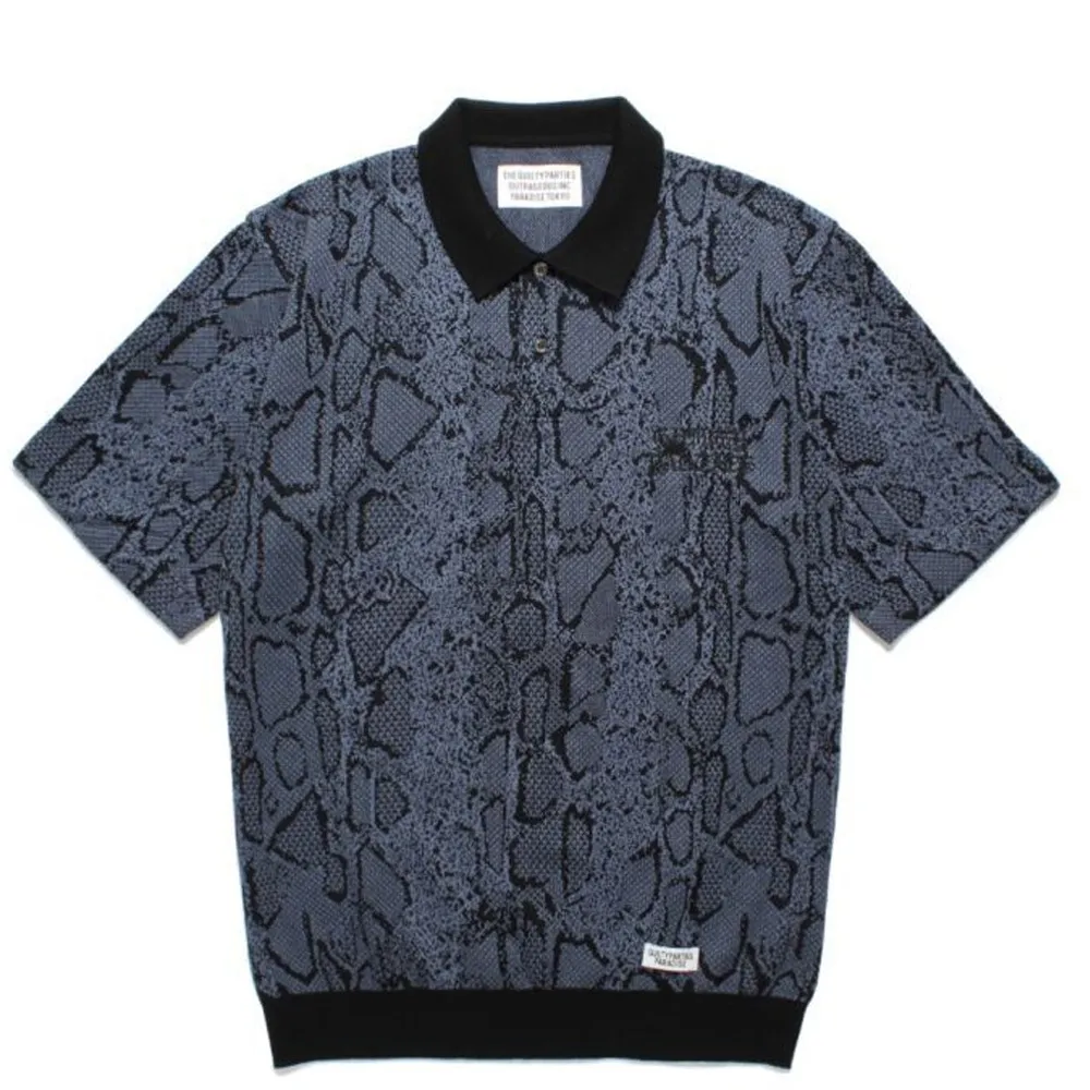 WACKO MARIA  |Silk Cotton Short Sleeves Python Polos