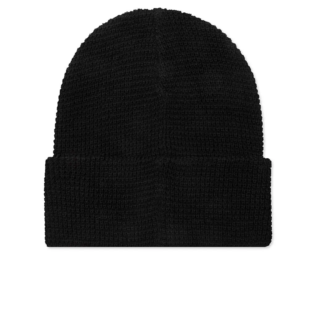 Waffle Beanie - Black