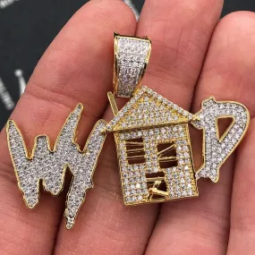 What Your Trap Do CZ Hip Hop Bling Bling Pendant