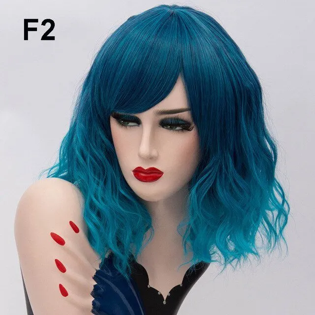 Wig Queen Mulan (Electric Blue)